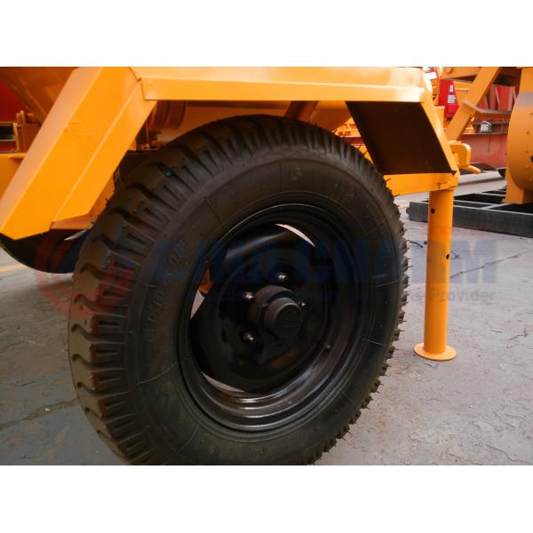 Horizontal Drum Mixer Machine , JZC 350 Portable Electric Concrete Mixer