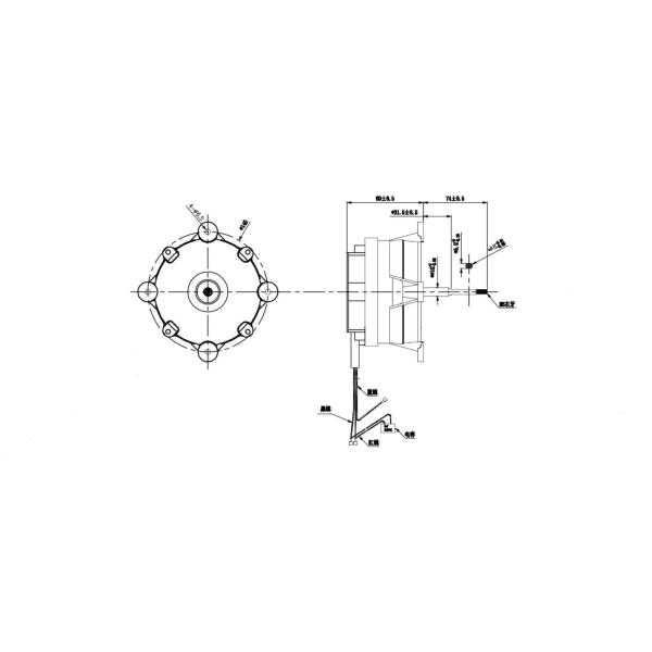 AC Induction Motor 230V 86W AC Motor For Commercial Oven KG-12520M23
