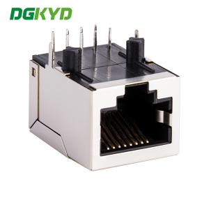 KRJ-141CNL RJ45 Connector 1X1 Port Facing Downwards With Shielded Unlit Crystal