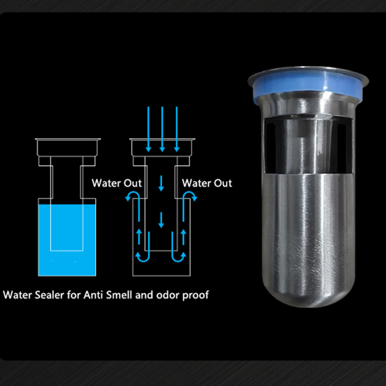 Electroplated Linear Square Floor Drain with Anti-Odor and Waterproof Technology