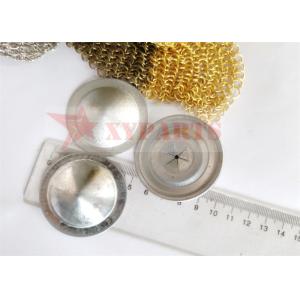 High Hardness Galvanized Steel 50mm Round Dome Cap Speed Clips