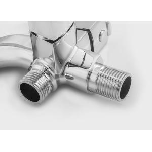 Multi Functions Handle Sink Faucets Plate Chrome / Zinc Alloy Open mounting