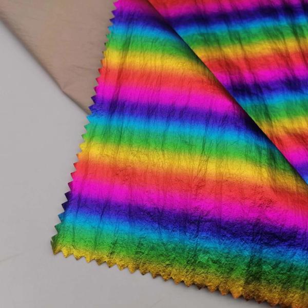 Foiled 70DX70D 100 Nylon Fabric 49gsm For Winter Jacket Waterproof