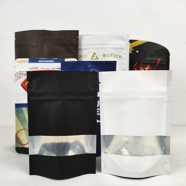 Buy Food Packaging Biodegradable Stand Up Pouches Tea ziplockk Mylar Bags at wholesale prices