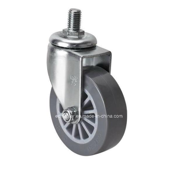 Buy Mini Edl 26325-73 Grey PU Caster 2.5" 35kg Threaded Swivel for Industrial Applications at wholesale prices