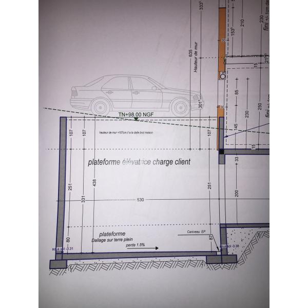 3T+3T 3M Double Deck Car Parking System , Double Platform Scissor Car Lift for Home Garage