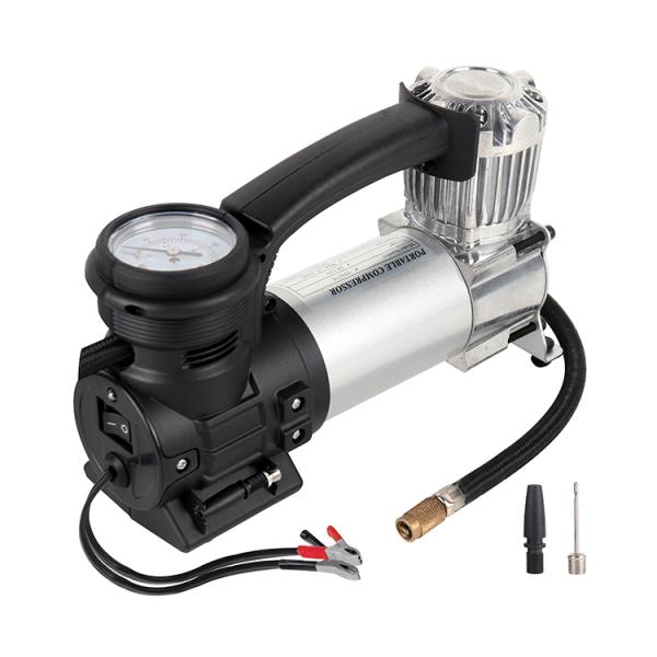 Metal Single Cylinder For Off Road Truck 4x4 High Pressure Silver Air Compressor Car Tire Inflators