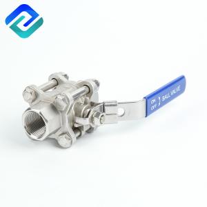 Stainless Steel Inveatment Casting 3PC Ball Valve Threaded API 598