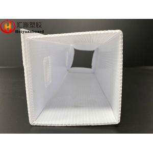 Custom Square White 2mm Corrugated Plastic Tree Guards