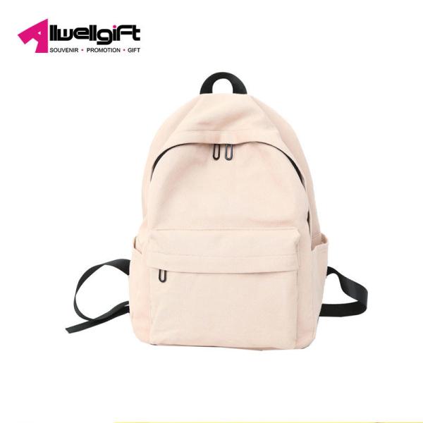 Breathable Canvas Large Capacity Backpack Wear Resistant With Computer