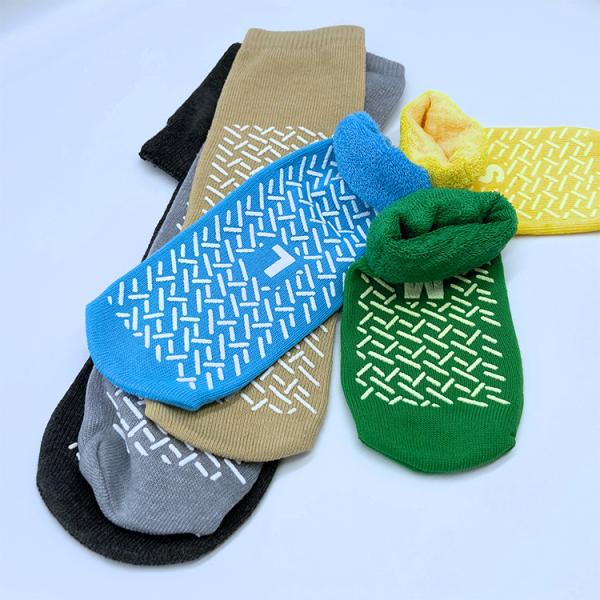 Wholesal Medical Patient Slippers Non-Skid Anti-Skid Socks with Customized