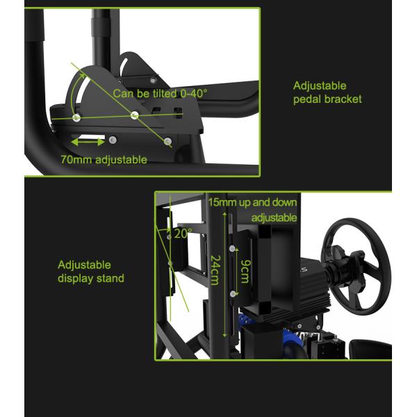 Ergonomically Designed PC F1 Racing Simulator With Pedal