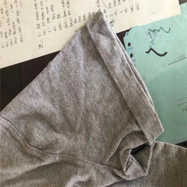 Men'S V Neck Cotton Tee