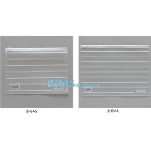 biodegradable pvc plastic slider zipper bag, packaging supplies vinyl slider