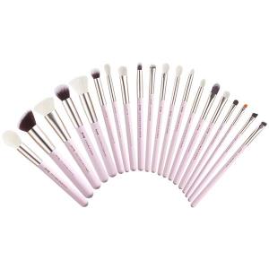 Jessup 20pcs Pro Makeup Brushes Set Aluminium Ferrule Wood Handle