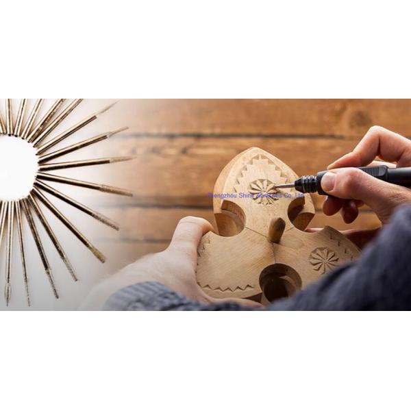 100 Grit Cbn Electroplated Mounted Points 20 PCS 1/8 Shank