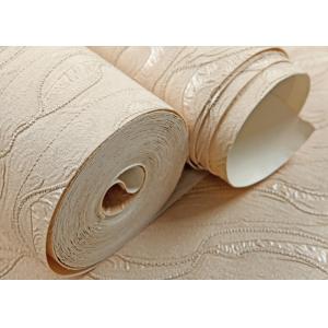 Flower Pattern Washable Vinyl Wallpaper , Modern Embossed Wallpaper PVC