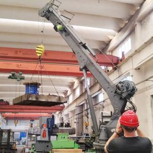 OUCO 2.5T 14M Hydraulic Boat Crane With Extending Boom