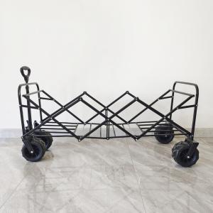 Extended Capacity Folding Wagon Utility Camping Cart Outdoor Beach Trolley