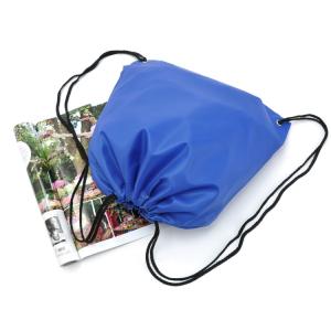 High Quality Blue 190T Nylon Drawstring Bag
