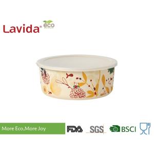Heat Resistance Bamboo Fiber Storage Box , Reusable Biodegradable Food