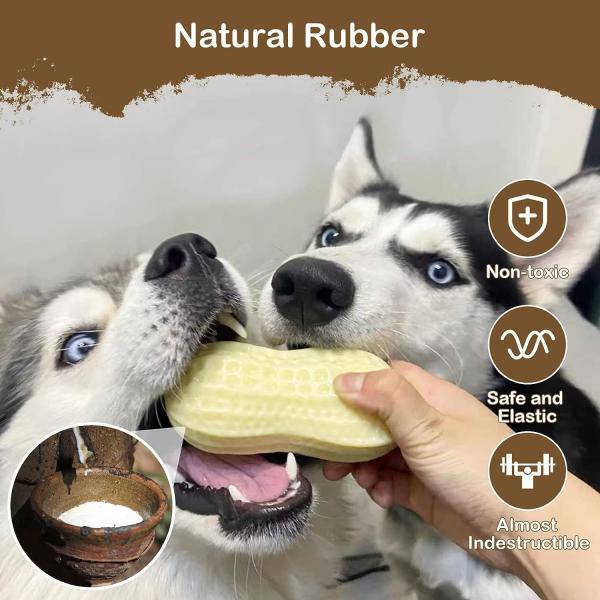 Pet Chew Toy Grinding Teething Bite Squeaky Vinyl Material Milk Fragrance Peanut For Cats And Dogs
