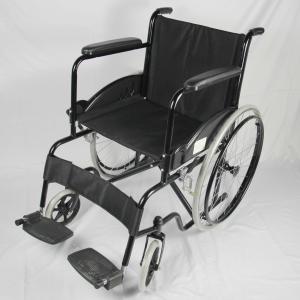 Simple Basic Folding Wheelchair With Powder Coating Steel Frame
