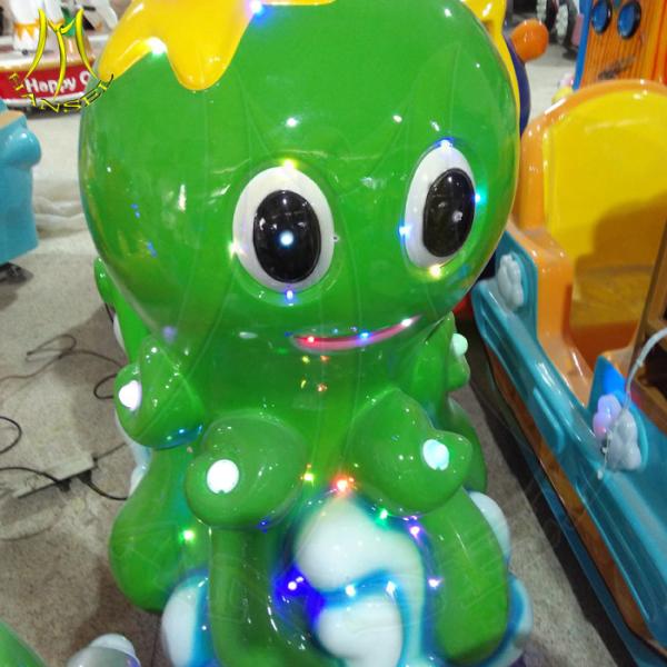 Buy Hansel coin operated fiber glass electric amusament kiddie rides at wholesale prices