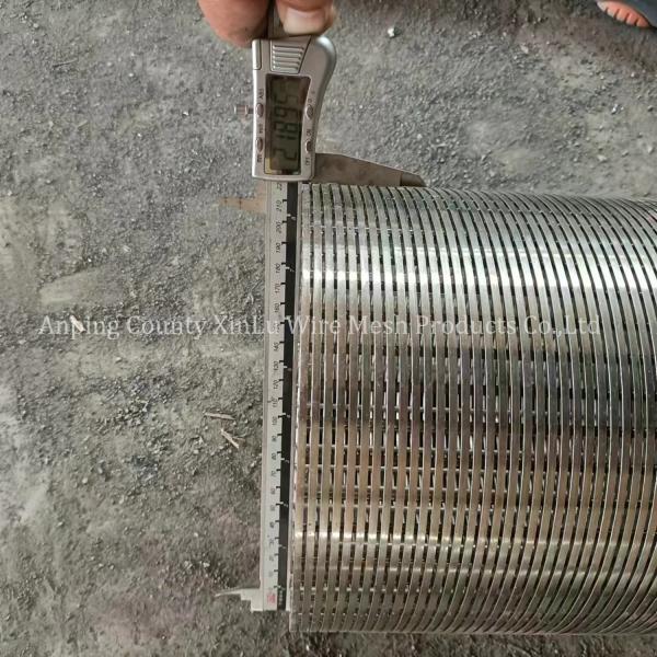Johnson Wedge Wire Screen Pipe Anti Rust Continuous Slotted Steel Tube