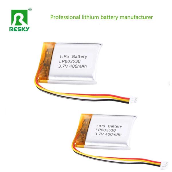 Lipo Battery LP602530 3.7V 400mAh 1.48wh Rechargeable Lithium Polymer Battery Cell For Smart Watch