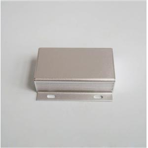 China Durable Custom Enclosure With Mounting Brackets In Anodized Silver and Black 49*24*80mm on sale