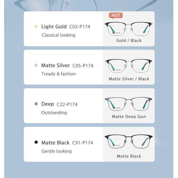 OEM Titanium Frame Glasses Anti Allerg Corrosion Resistant For Men