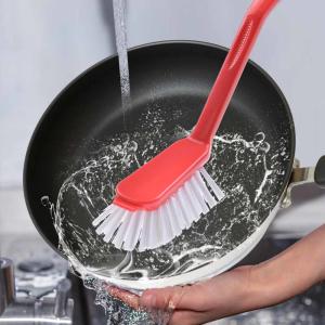 Clean Fantail 27X7X6cm Washing Dishes Brush Long Handled For Cleaning Pots