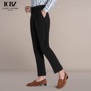 Customized Designs Naples Italian Men's Trousers Waisted and White Drapey Paris