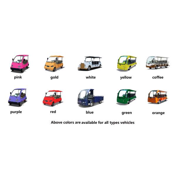 Curtis Controller 48V Electric Sightseeing Car / Electric Passage Car 8 Seaters With Onboard Charger