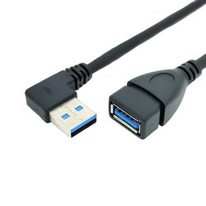 90 Degree Right Angle USB Charging Data Cable With USB 3.0 Male To Female