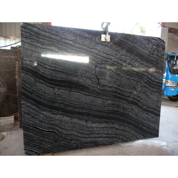 High Quality black wood Grain marble tile price per square meter,Chinese black wood grain marble slabs
