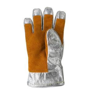 Cowhide Leather Proximity Structural Firefighting Gloves Tear Resistant NPFA1971