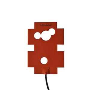 120V Thin flexible Wire Wound Element Silicone Rubber Heater