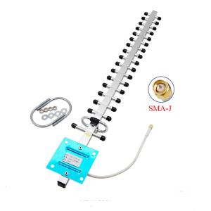 China 4G 25dBi 16 Elements 60cm hight SMAJ Connector Aluminum Alloy WiFi YAGI Antenna on sale