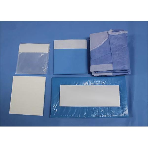 Cardiovascular Procedure Pack SMS Fabric Sterile Green Surgical Essential