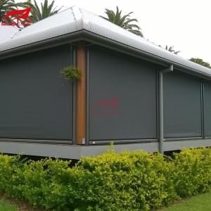 Quality Rainproof Outdoor Zip Track Blinds With Adjustable Openness Factor for sale