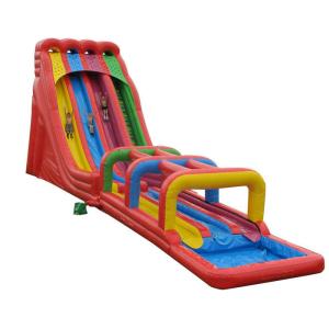 Inflatable Obstacle Course Jumping Castle Water Slide , Kids Bouncy Castle With