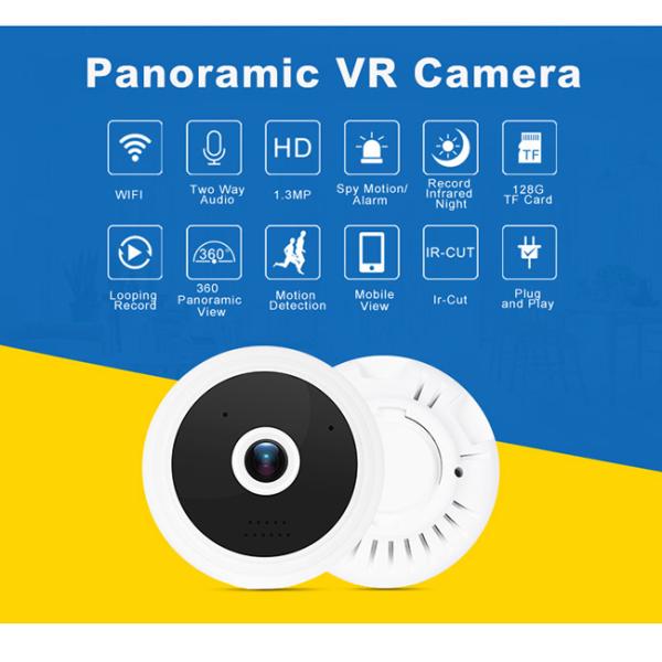 Fisheye 360 Panoramic Vr Camera P2P 1080P Video Playback 2 Years Warranty