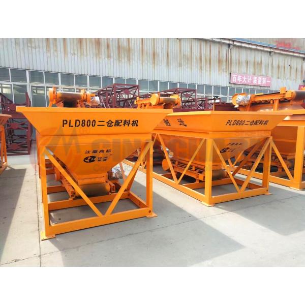 Containerized 2 Bin Stationary Concrete Batching Plant Machine With Wet Mix