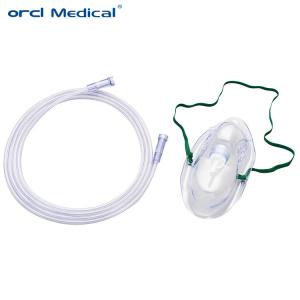 Medical Supplies Disposable Pvc Oxygen Mask Adjustable Oxygen Gas Mask For