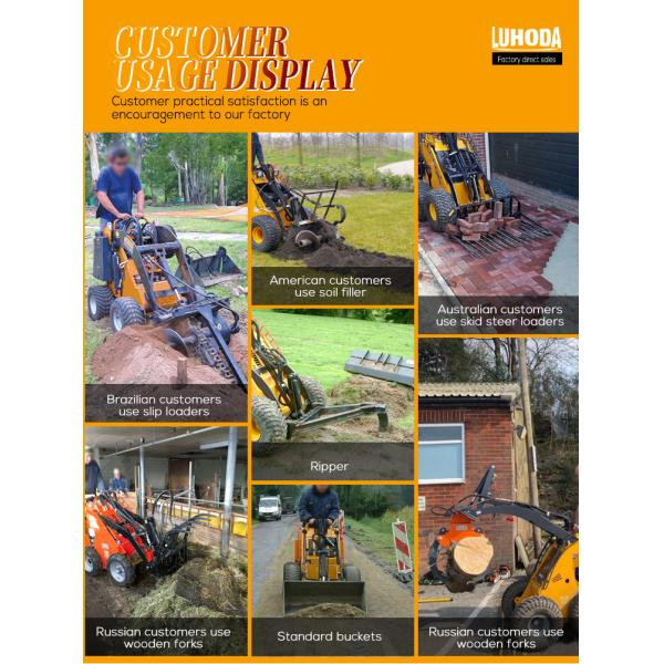 CE Certification Electric Sliding Loaders China Skidsteer Supplier Wheel Small Skid Steer Loader for Sale