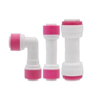 Quality Quick Connector Straight Thread Elbow 1/4&quot; 3/8&quot; One Way Check Valve For Reverse Osmosis for sale