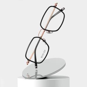 IP Plating Pure Acetate Titanium Glasses , Stable Clear Lens Glasses
