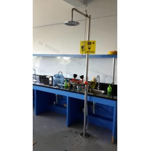 Safety Laboratory Fittings , Stainless Steel Emergency Eyewash Shower
